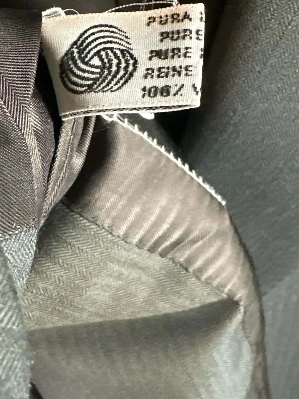 Vintage Canali Milano 2-Piece Suit Pinstripe Wool  Green